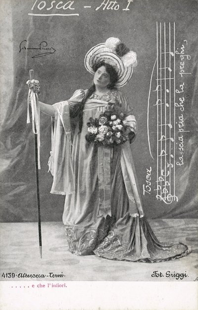 トスカ」のシーン（モノクロ写真 作： Italian Photographer