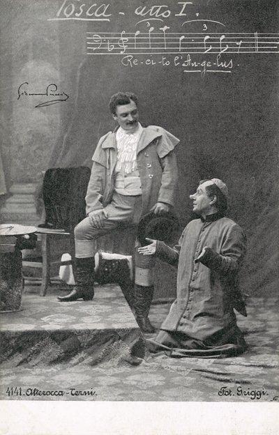 トスカ」のシーン（モノクロ写真 作： Italian Photographer