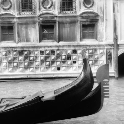 ヴェネツィアの運河でゴンドラに乗る 作： Italian Photographer