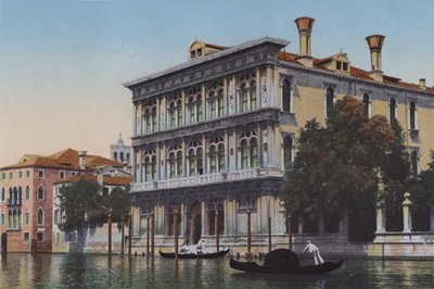 Venezia, Canal Grande, Palazzo Vendramin (カラー写真) 作： Italian Photographer