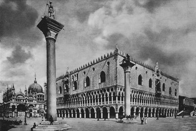 ベネチア、ドージェの宮殿（モノクロ写真 作： Italian Photographer