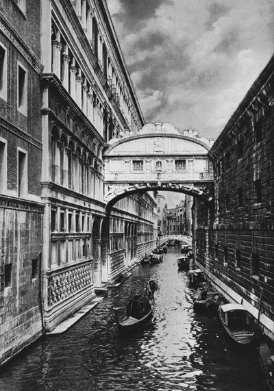 ベネチア、ため息の橋（モノクロ写真 作： Italian Photographer