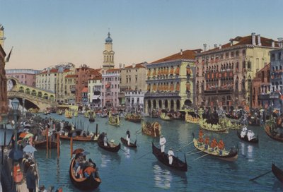 Venezia, Regate sul Canal Grande (colored photo) 作： Italian Photographer