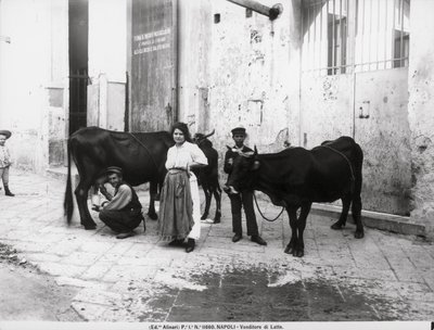 ナポリでの生活からの牛乳売り 作： Italian Photographer Italian Photographer