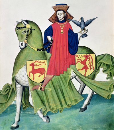 Codex de Capodilista (ベラム) の鷹匠 作： Italian School