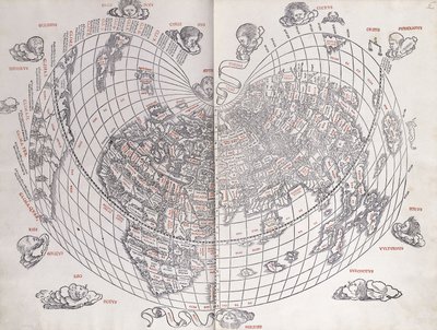世界地図、1511年 作： Italian School