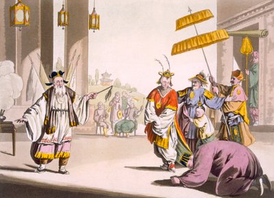 野外での演劇、c.1820s-30s 作： Italian School