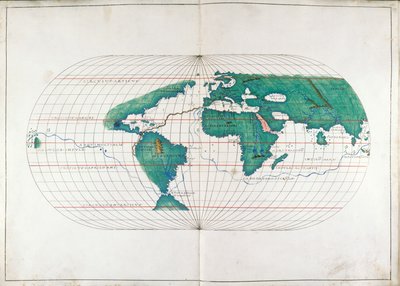 追加。 19927 年、ff.12v-13 世界地図、「ポルトラン アトラス」のイラスト 作： Italian School
