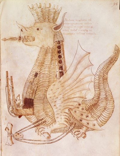 追加 24945 fol.194 Robertus Valturius (litho) の「De re militari」より攻城兵器の設計 作： Italian School
