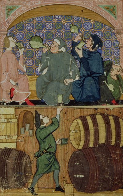 27695 f.14 Drunkenness を追加、Teatise on the Vices (velum) から 作： Italian School