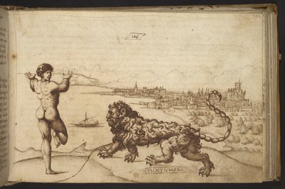 追加。 82955、f.124 人間の姿と生き物 (