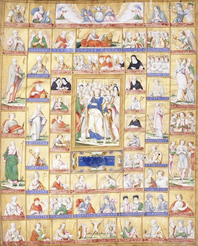 聖ペテロを中心とした聖徒たち、1560年頃 作： Italian School