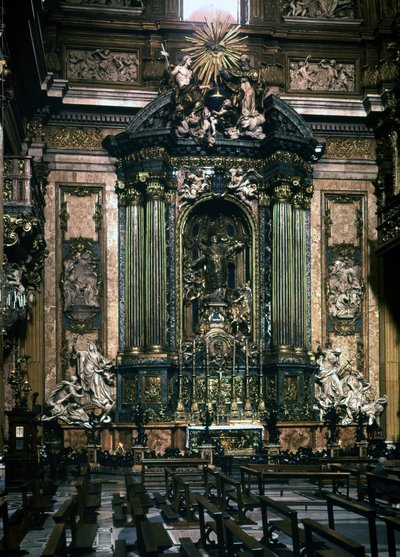 ローマのイエス教会にある聖イグナティウスの祭壇（バロック美術 作： Italian School