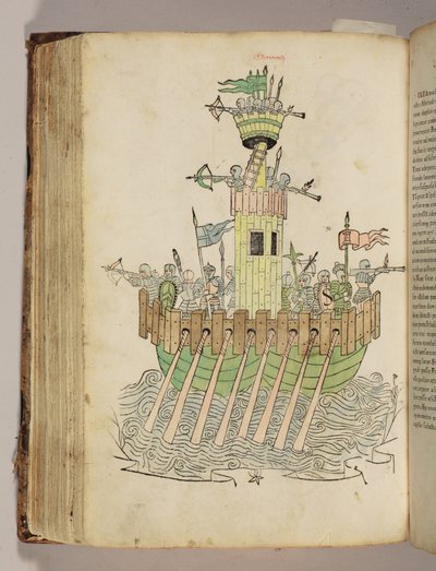 ロベルトゥス・ヴァルトゥリウス（1413-1484）の『軍事術について』（De re militari）の挿絵。 作： Italian School