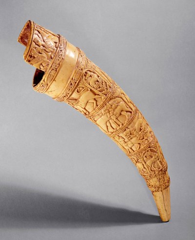 聖セルニンの宝物、サレルノワークショップからのオリファント（166371も参照） 作： Italian School