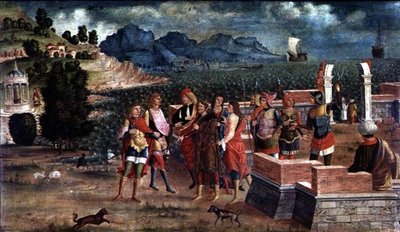 アポロとポセイドンがラオメドンを助けに来る、1500年頃 作： Italian School