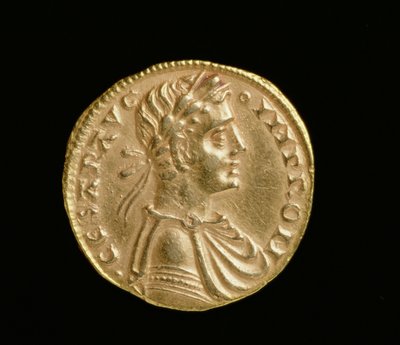 フレデリック2世のアウグスタリス2世（1198〜1250年）、シチリア王国とイタリア南部、メッシーナミント、1231〜50年（表側）（金色）（裏返しについては168053を参照） 作： Italian School