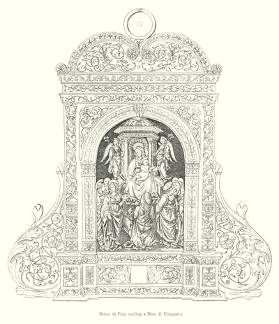マソ・ディ・フィニゲラの作品とされる「ベイス・ド・ペイ」（彫刻作品 作： Italian School