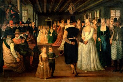 外国の訪問者を称えるヴェネツィアのボール、c.1580 作： Italian School