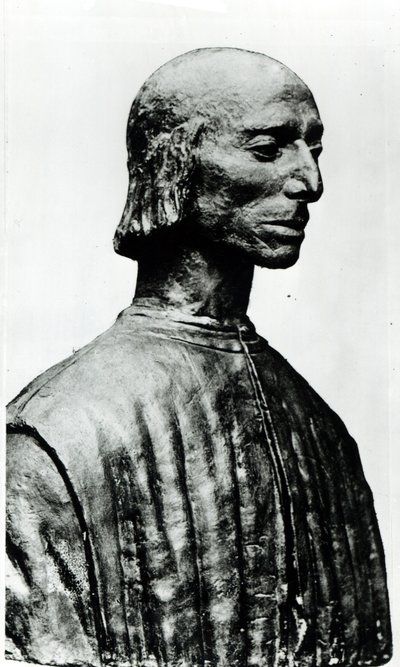 ニッコロ・マキャベリの胸像（1469-1527） 作： Italian School