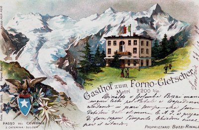 チェヴェダーレ峠、絵葉書、トレンティーノ＝アルト・アディジェ、イタリア、20世紀 作： イタリア語学校