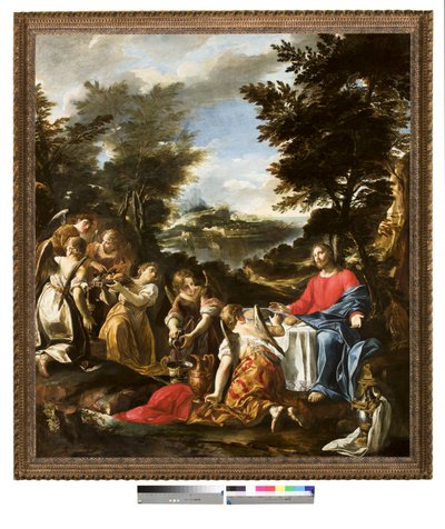 天使が仕えたキリスト、1650〜1700年頃 作： Italian School
