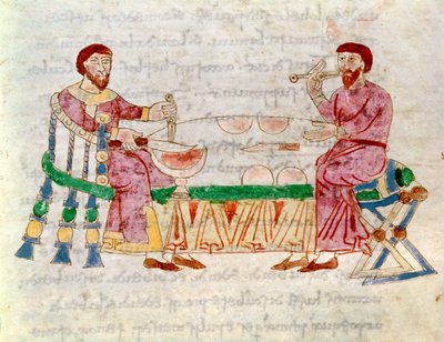 Codex 132 Livre 22 Chap.1 The Meal、De Universo、Rabanus Maurus（c.780-856）1023 作： Italian School