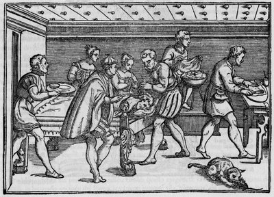 イタリアの外科医ジョバンニ・アンドレア・ダラ・クローチェの「Della Cirurgia」（1574年）に掲載されているエングレーヴィング。 作： Italian School