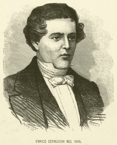 Enrico Cernuschi In 1848 (carnuschi engraving) 作： Italian School