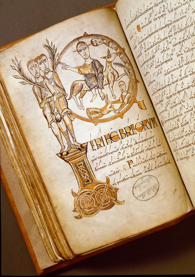 エルサレムの入り口 ボローニャ派の手稿。(MS.123-Foglio 54 v) 11世紀 ローマ、ビブリオテカ・アンジェリカ 作： Italian School