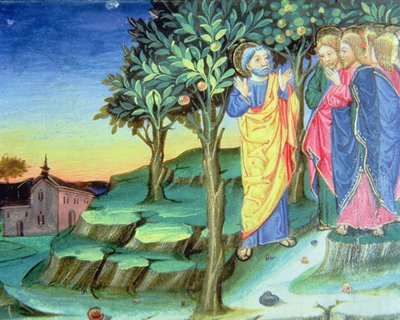Fol.101v キリストはオリーブ山で祈りに行く (vellum) 作： Italian School