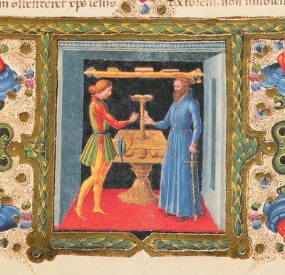Fol.208r 聖パウロからテモテへの手紙、Borso d