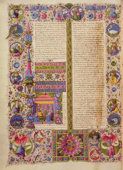 Fol.26v ボルソ デステ聖書からの出エジプト記。 Vol 1 (ベラム) 作： Italian School