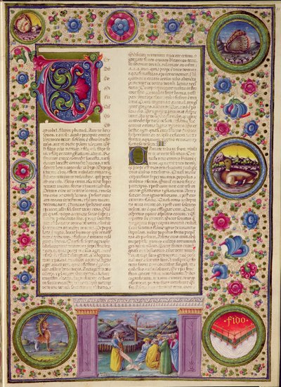 Fol.91r 預言者ヨエルの書 (エルサレムで説教した紀元前 8 世紀のマイナーな預言者)、Borso d