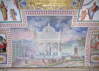 モーゼの泉、サンベルナルド広場、ローマ 作： Italian School