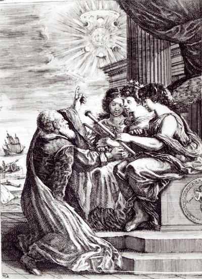 1656年にボローニャで出版されたガリレオガリレイの作品の最前線 作： Italian School