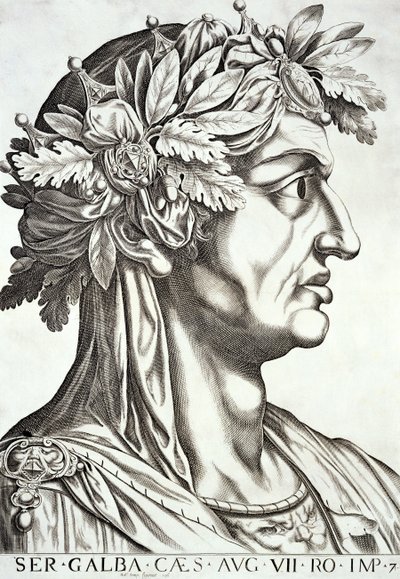 ガルバ（紀元前3年〜69年）、1596年 作： Italian School