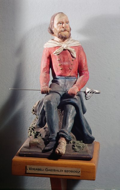 ジュゼッペガリバルディ（1807-82）、1860年頃（テラコッタ塗装） 作： Italian School