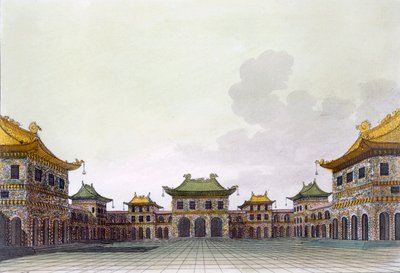北京の金持ちの家、1820年代〜30年代 作： Italian School