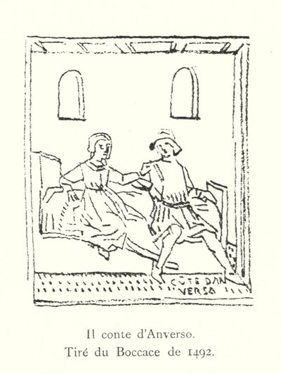 1492年のボッカッチョの版画「Il conte d