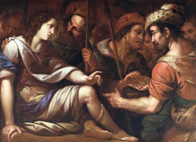 ジョセフは兄弟に売られ、1650年頃（キャンバスに油彩） 作： Italian School