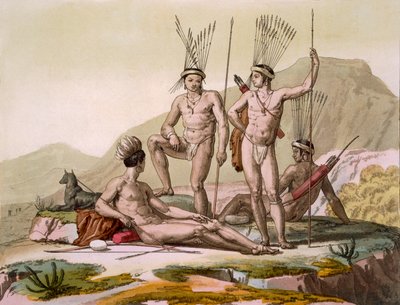 ケープのコラホッテントット、1820年代から30年代 作： Italian School