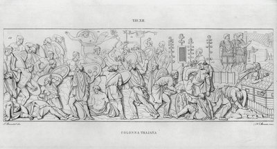 トラヤヌスの列柱」（彫刻作品 作： Italian School