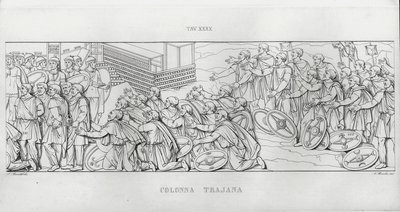 トラヤヌスの列柱」（彫刻作品 作： Italian School
