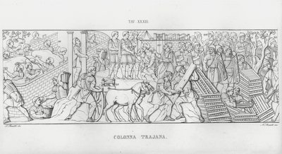 トラヤヌスの列柱」（彫刻作品 作： Italian School