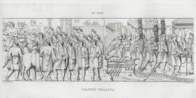 トラヤヌスの列柱」（彫刻作品 作： Italian School
