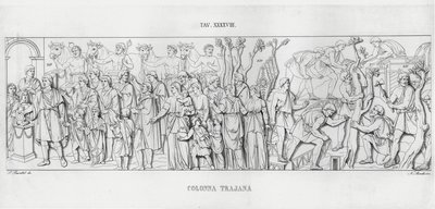 トラヤヌスの列柱」（彫刻作品 作： Italian School