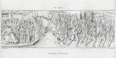 トラヤヌスの列柱」（彫刻作品 作： Italian School