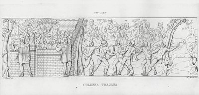 トラヤヌスの列柱」（彫刻作品 作： Italian School
