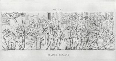 トラヤヌスの列柱」（彫刻作品 作： Italian School